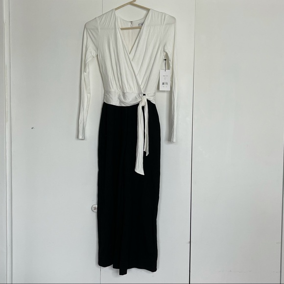 Bailey 44 - Bethany Jumpsuit in Eggshell & Black - Picture 4 of 6